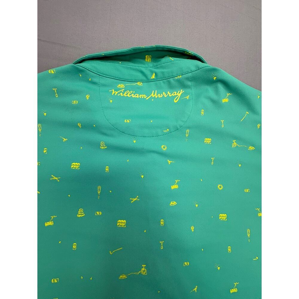 William Murray Green Yellow Performance Golf Men’s Polo Shirt Sz XX-Large (XXL) - Picture 5 of 9